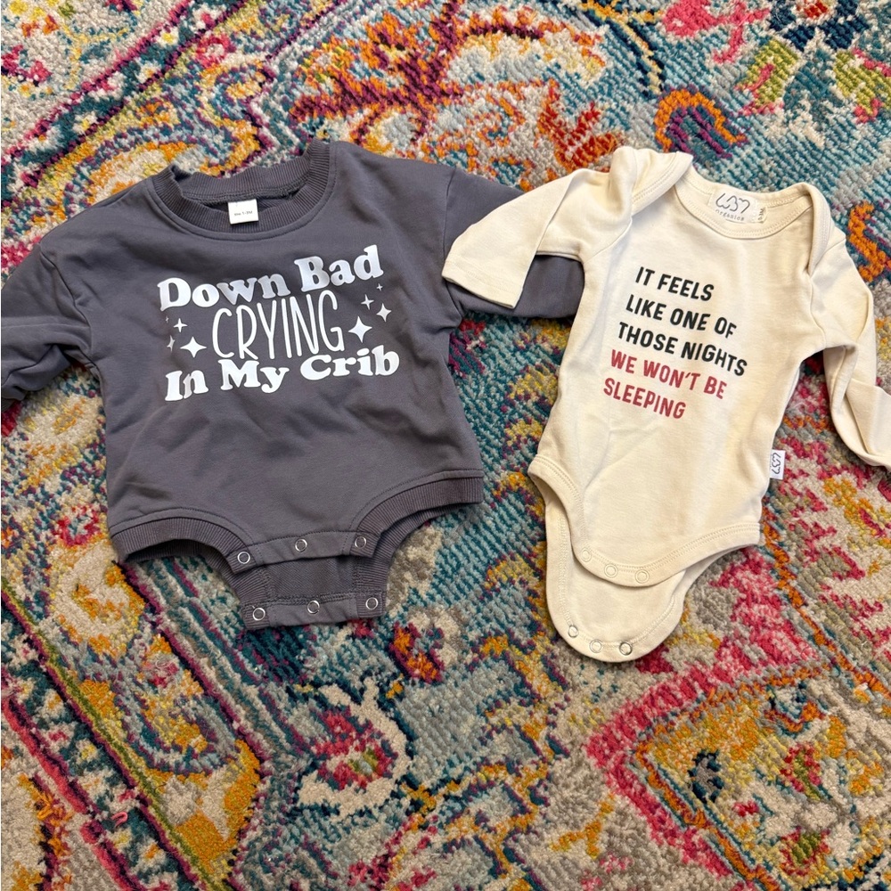 Taylor Swift inspired baby onesies